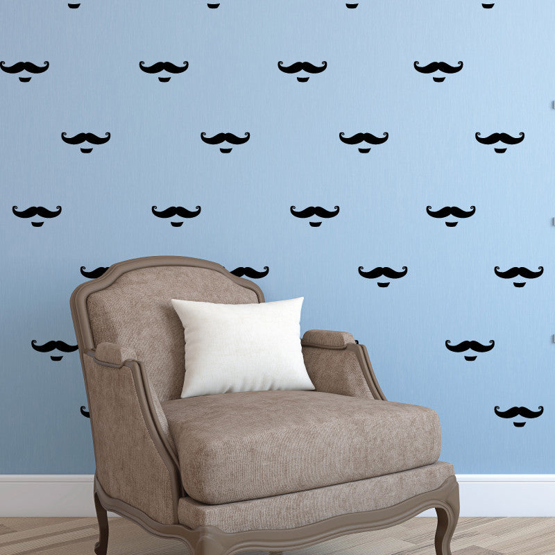 Mustache Pattern - Dana Decals