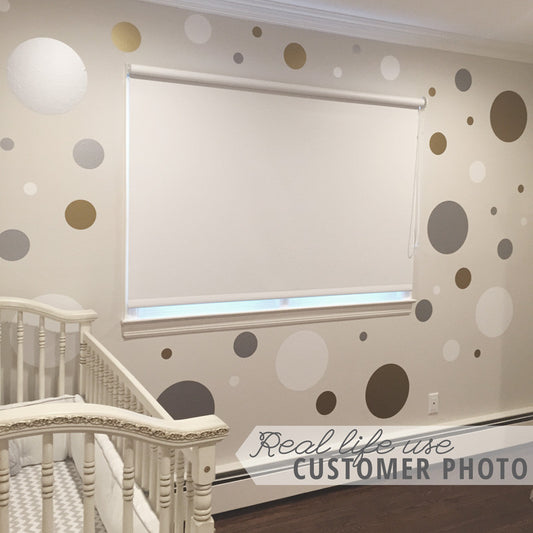 Multi-size Polka Dot Wall Pattern Decal, Three Color - Dana Decals