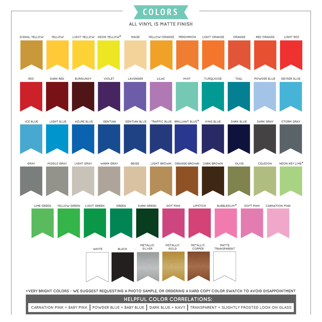 Assorted Just Married Decal Styles - Dana Decals