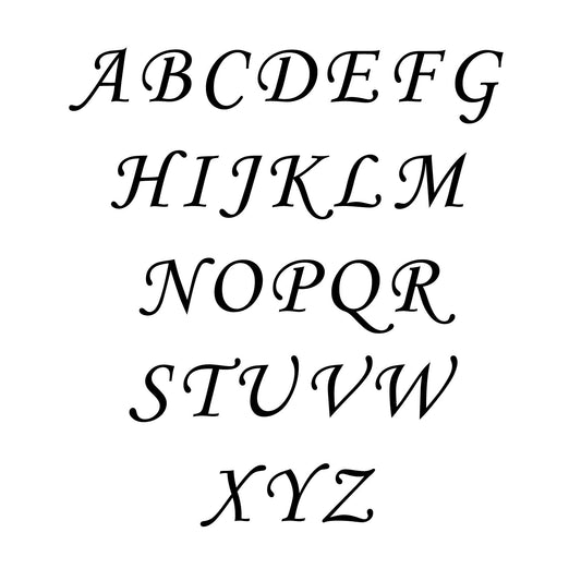 Modern Geometric Circle Monogram - Dana Decals