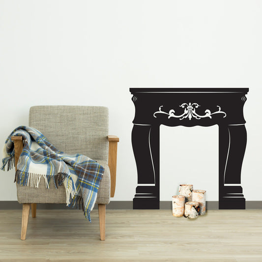 Faux Fireplace - Dana Decals