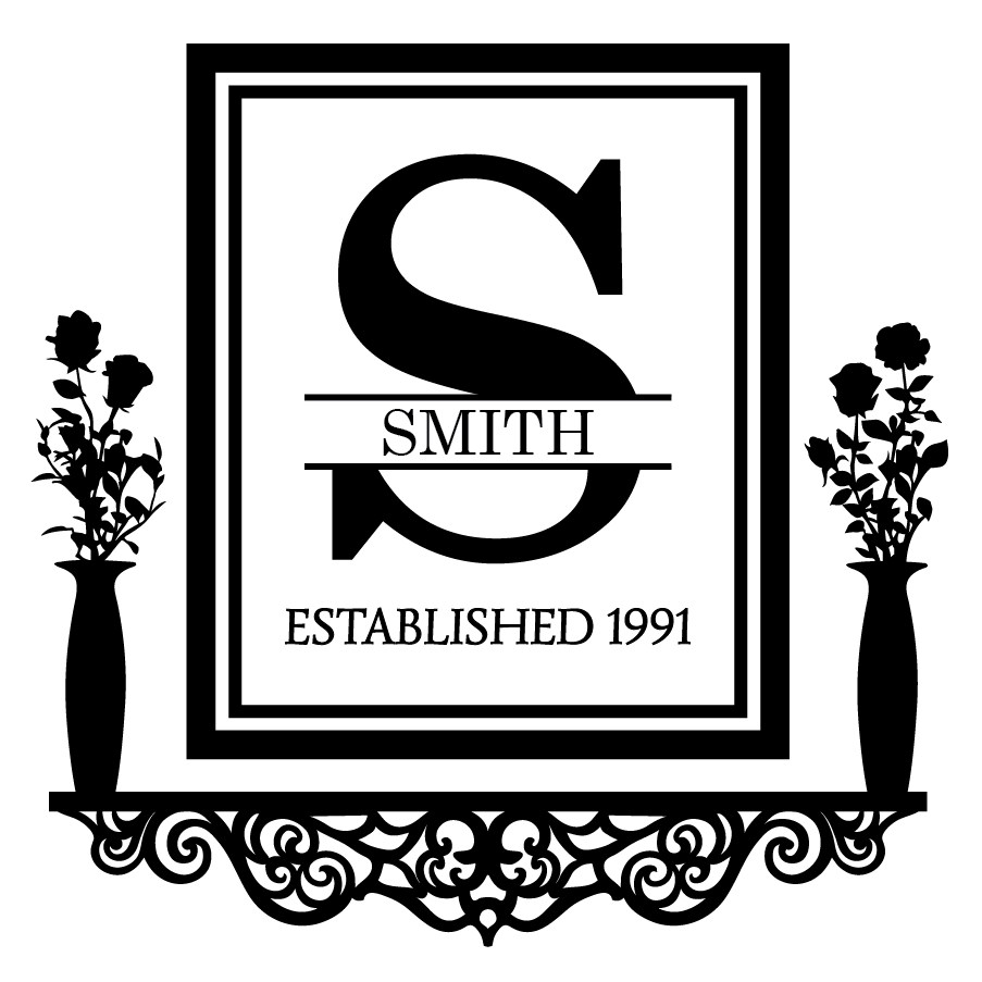 Personalized Victorian Family Established Frame Shelf - Dana Decals