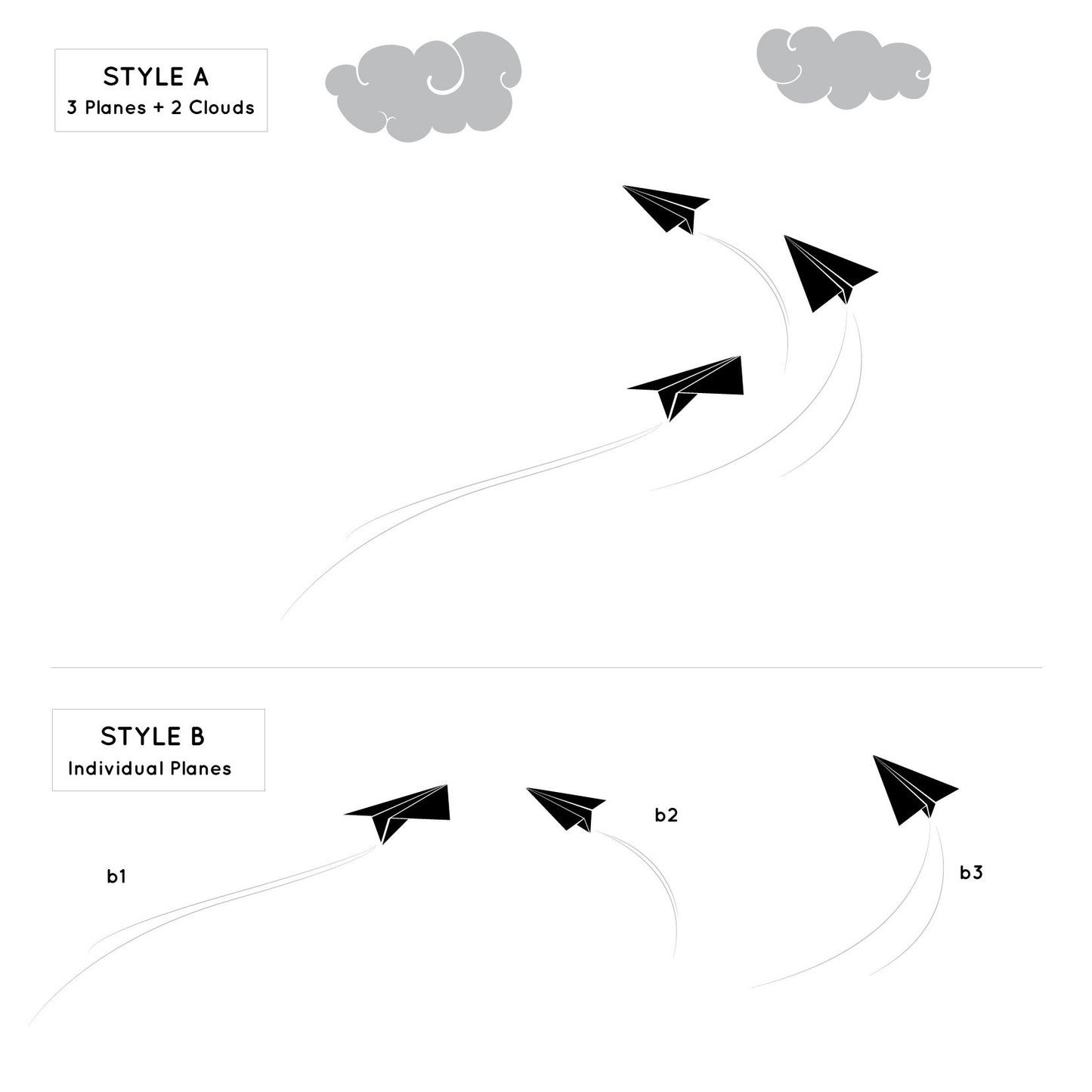 Paper Airplanes - Dana Decals