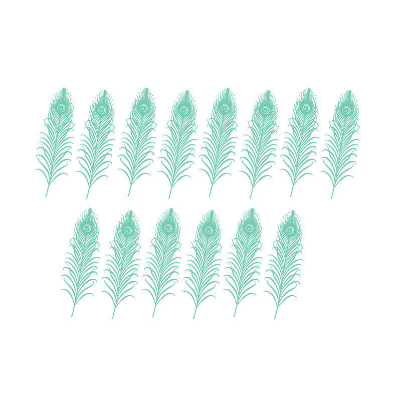 Art Deco Peacock Pattern - Dana Decals