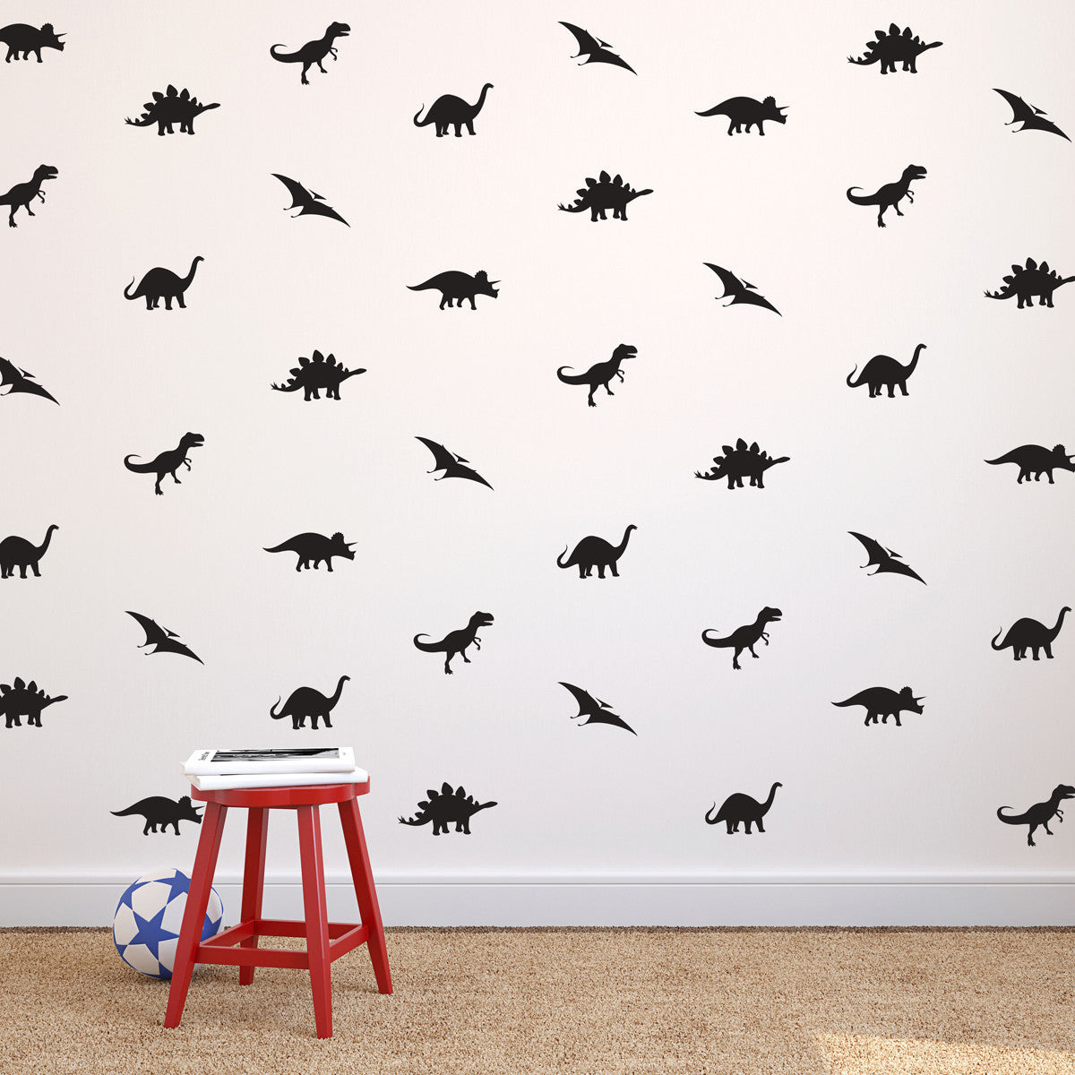 Tiny Dinosaurs Wall Pattern - Dana Decals