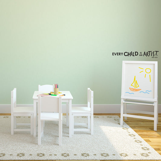 Every Child Is An Artist - Pablo Picasso Quote - Dana Decals