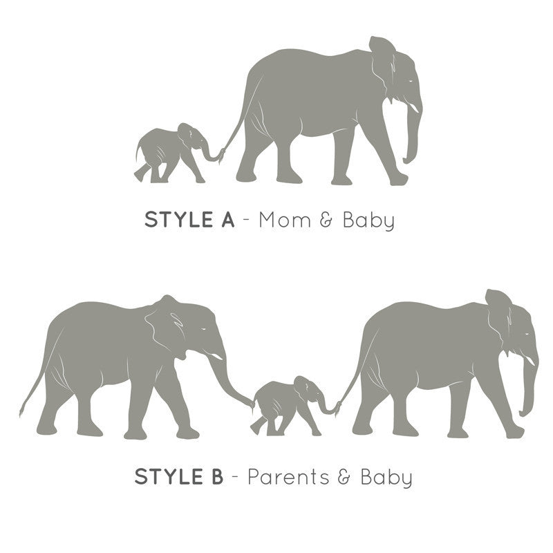 Elephant Train Family - Dana Decals