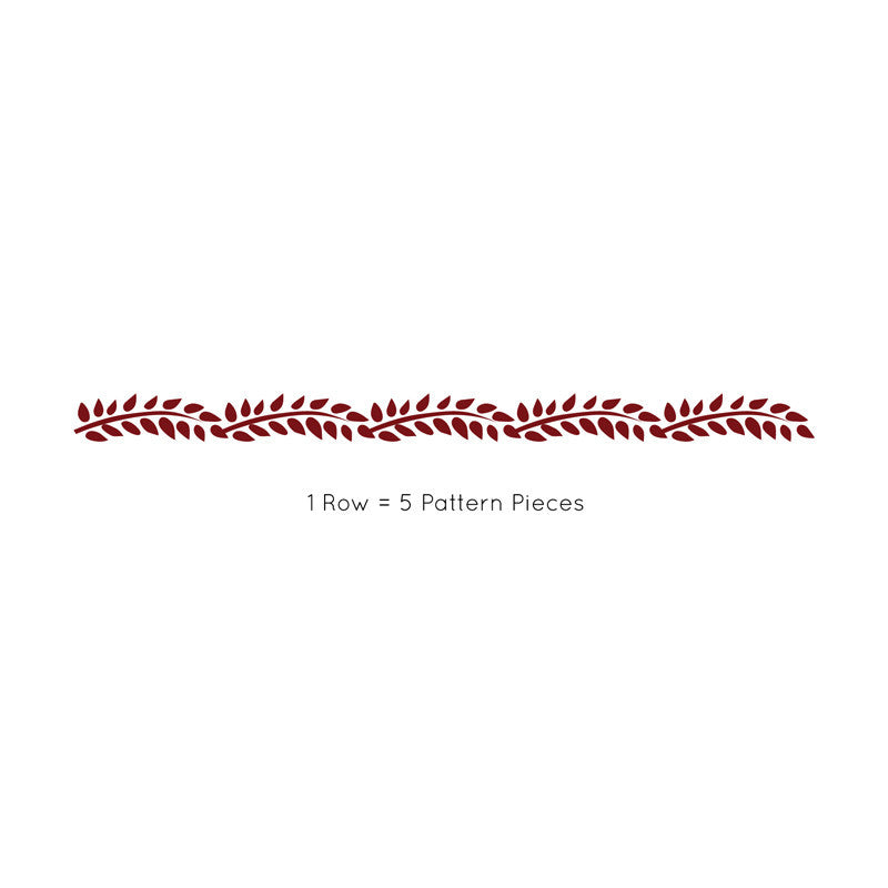 Mid Century Branches & Leaves Pattern - Dana Decals
