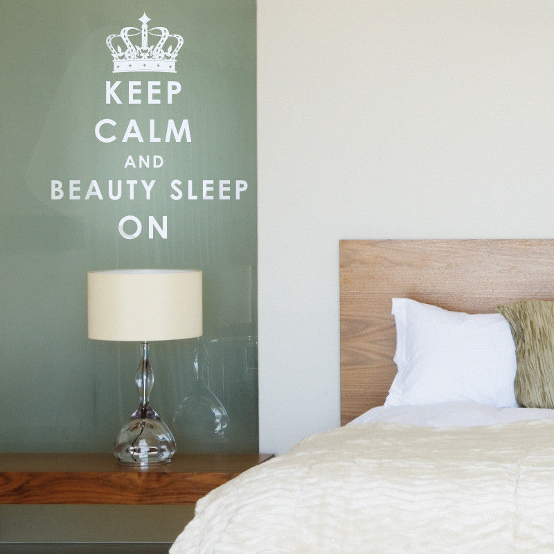 Personalized Keep Calm Quote with Crown - Dana Decals