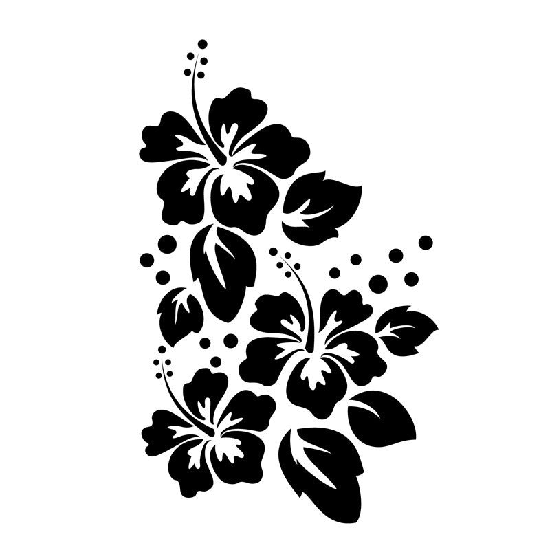 Large Hibiscus Pattern - Dana Decals