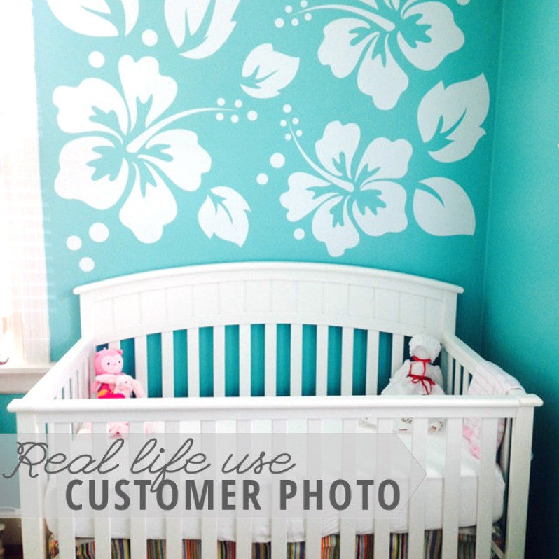 Large Hibiscus Pattern - Dana Decals