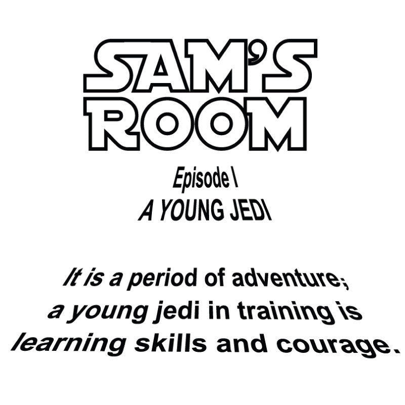 Personalized Star Wars Intro with Child's Name - Dana Decals