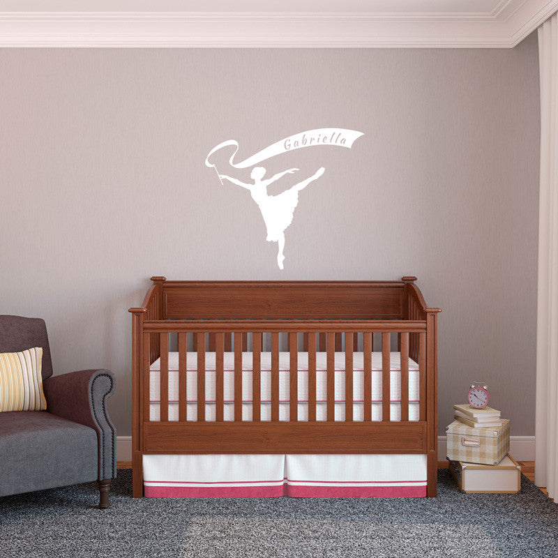 Personalized Ribbon Banner Dancer Ballet Dancer - Dana Decals