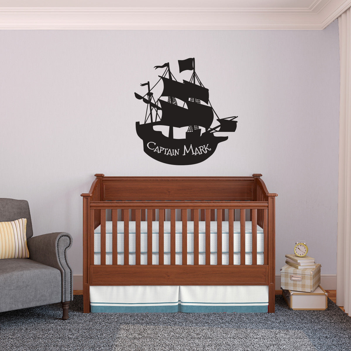 Personalized Pirate Ship - Dana Decals