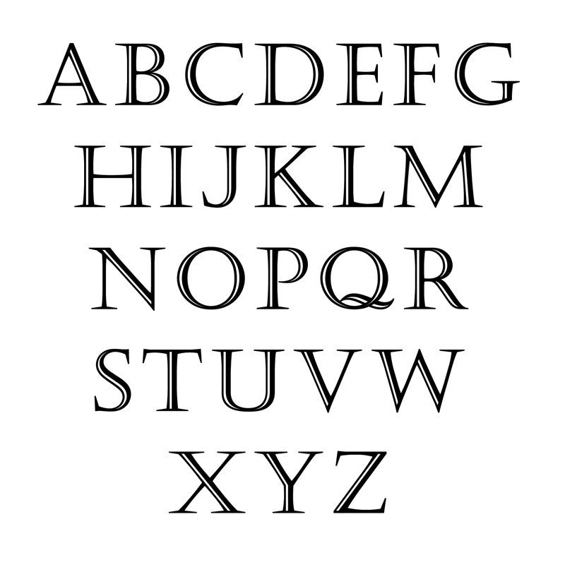 Engraved Circle Monogram - Dana Decals