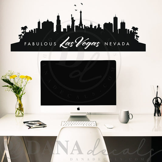 Simple Las Vegas Nevada Skyline - Dana Decals
