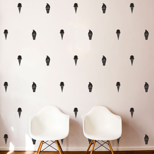 Ice Cream Cone Pattern - Dana Decals