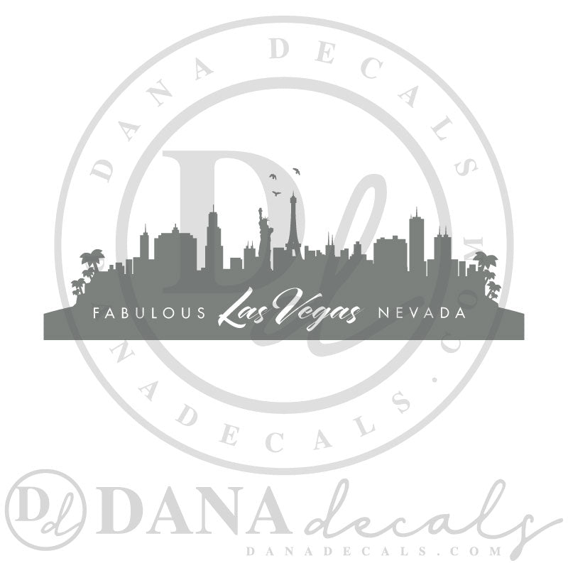 Simple Las Vegas Nevada Skyline - Dana Decals