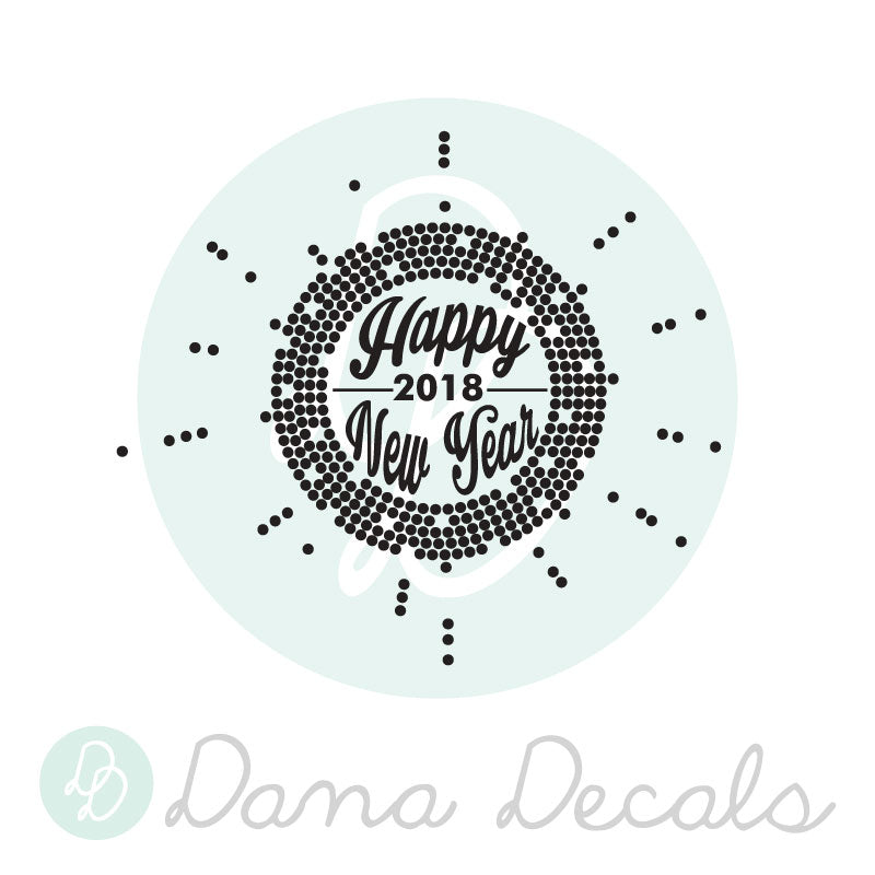 Happy New Year 2018 - Dana Decals