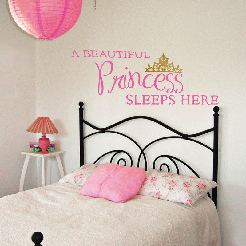 A Princess Sleeps Here - Dana Decals
