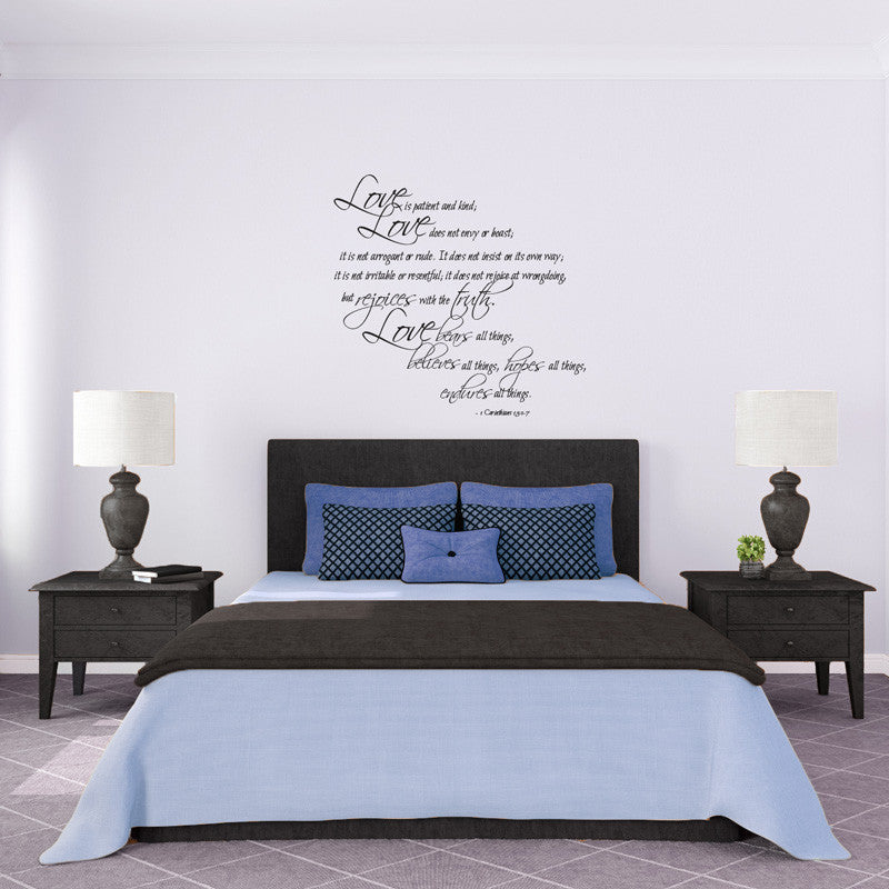 1 Corinthians Love Verse Quote - Dana Decals