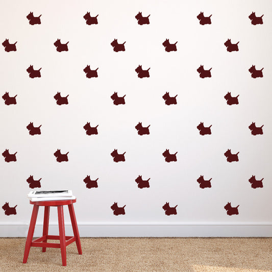 Scottish Terrier Pattern - Dana Decals