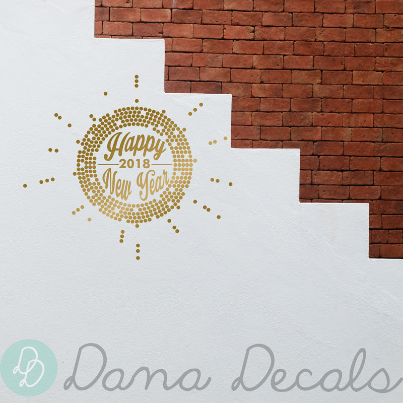 Happy New Year 2018 - Dana Decals