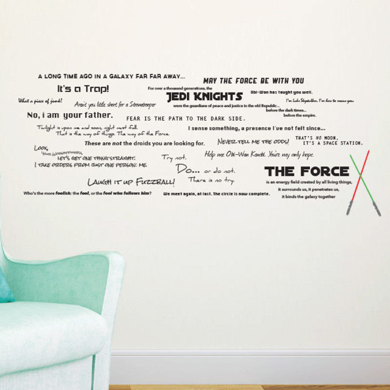 Star Wars Quote Collection - Dana Decals