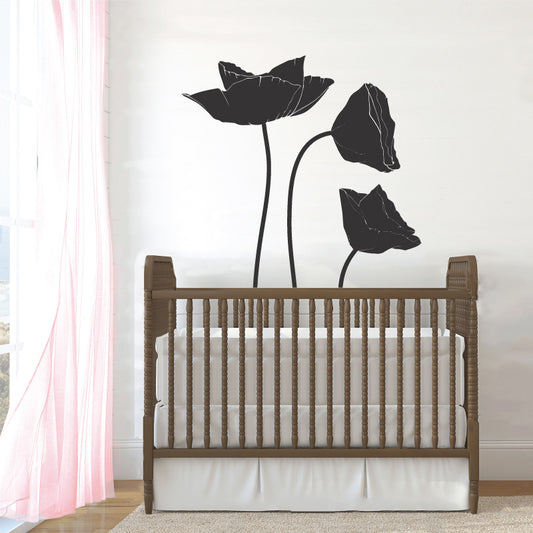 Poppy Flowers, 1 Color - Dana Decals