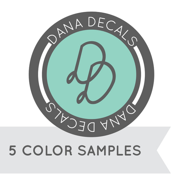 5 Color Sample - Dana Decals