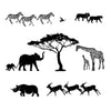 Safari Scene Silhouette - Dana Decals