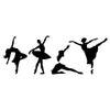 Ballet Dancers Silhouette - Dana Decals