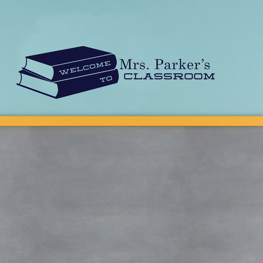 Personalized Book Welcome Sign - Dana Decals