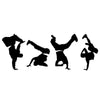 Break Dancers Silhouette - Dana Decals