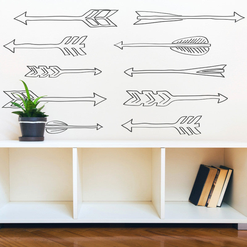 Doodle Style Arrows Wall Pattern - Dana Decals