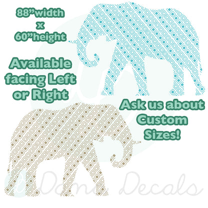 NEW ! Modern Shapes Elephant - LARGE -  Vinyl Wall Decal - Kidsroom - Nursery - Dana Decals