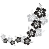 Cascading Hibiscus Flowers - Dana Decals