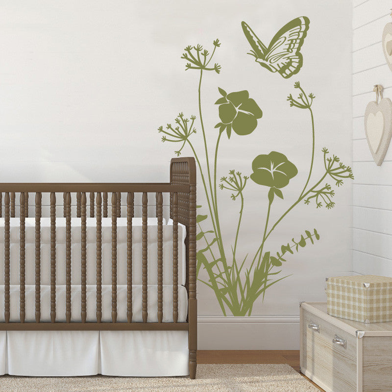 Cotton Flower and Butterfly - Dana Decals