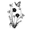 Cotton Flower and Butterfly - Dana Decals