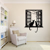 Cats looking through Window - Dana Decals