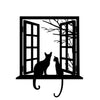 Cats looking through Window - Dana Decals