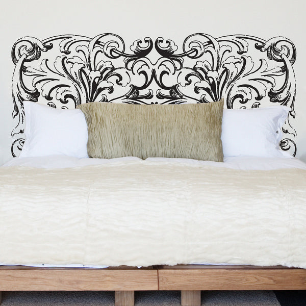 Ornate Swirl Headboard - Dana Decals