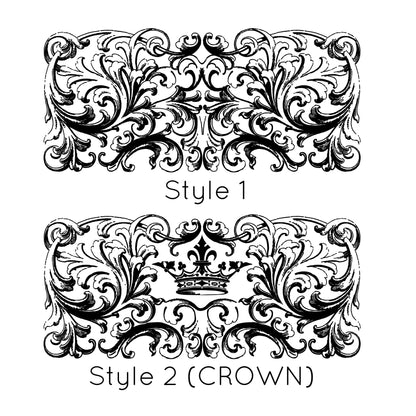 Ornate Swirl Headboard - Dana Decals