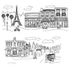 Doodle Paris Scene - Dana Decals