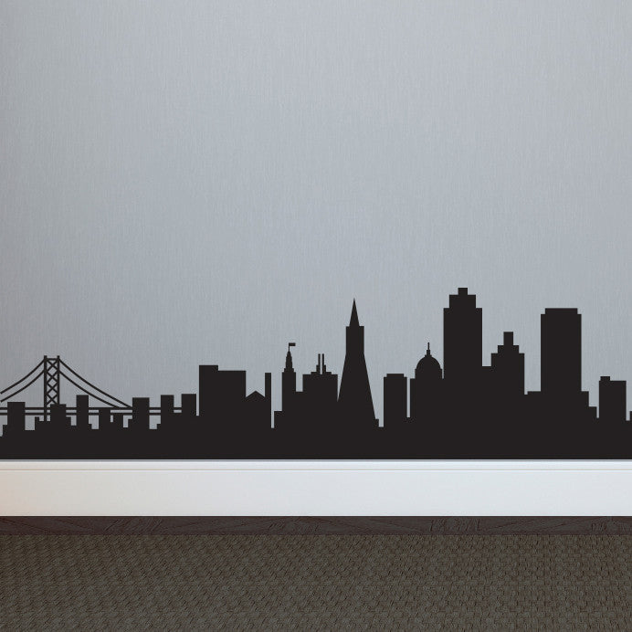 San Francisco Skyline Silhouette - Dana Decals