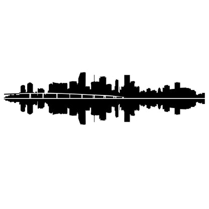 Miami Skyline Silhouette - Dana Decals