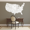 US Quote Map - Woodrow Wilson Quote - Dana Decals