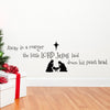 Away in a Manger Bible Quote - Dana Decals