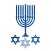 Hanukkah Menorah and Star of David - Dana Decals