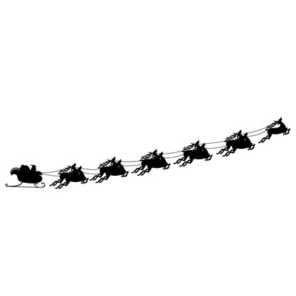 Santa & Flying Sleigh - Dana Decals